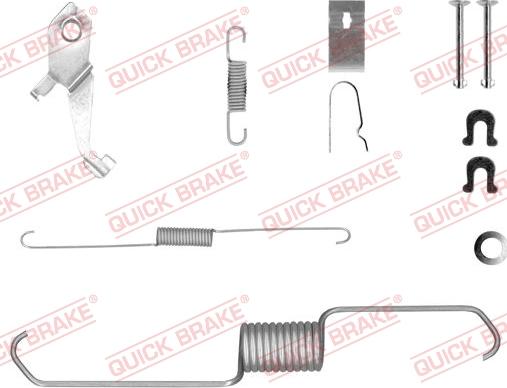 QUICK BRAKE 105-0856X-1L - Комплектуючі, барабанний гальмівний механізм autozip.com.ua