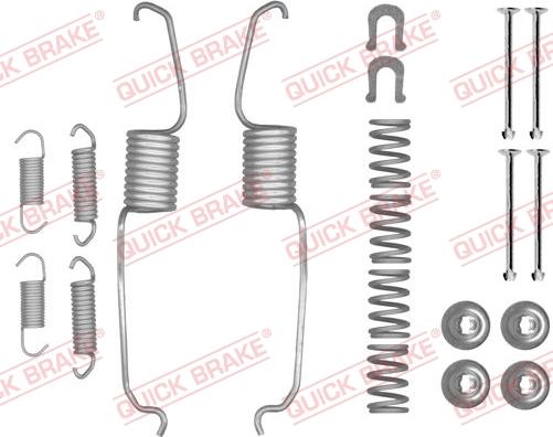 QUICK BRAKE 105-0853 - Комплектуючі, барабанний гальмівний механізм autozip.com.ua