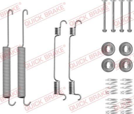 QUICK BRAKE 1050806 - Комплектуючі, барабанний гальмівний механізм autozip.com.ua