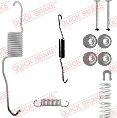 QUICK BRAKE 105-0886-1L - Комплектуючі, барабанний гальмівний механізм autozip.com.ua