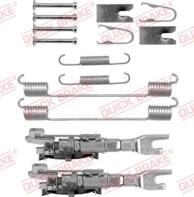 QUICK BRAKE 105-0883S - Комплектуючі, барабанний гальмівний механізм autozip.com.ua