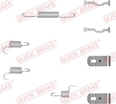 QUICK BRAKE 105-0876-1 - Комплектуючі, гальмівна система autozip.com.ua