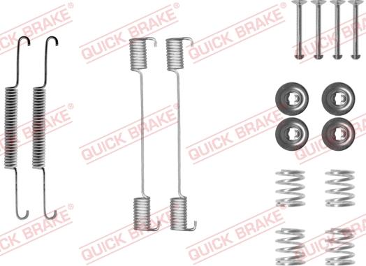 QUICK BRAKE 105-0704 - Комплектуючі, барабанний гальмівний механізм autozip.com.ua