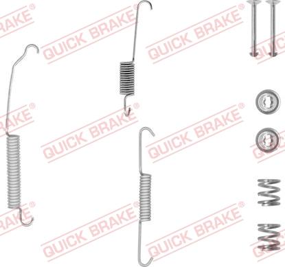 QUICK BRAKE 105-0701-1 - Комплектуючі, барабанний гальмівний механізм autozip.com.ua