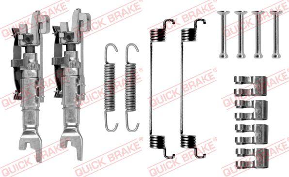 QUICK BRAKE 105-0783S - Комплектуючі, барабанний гальмівний механізм autozip.com.ua