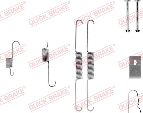 QUICK BRAKE 105-0782-1 - Комплектуючі, барабанний гальмівний механізм autozip.com.ua