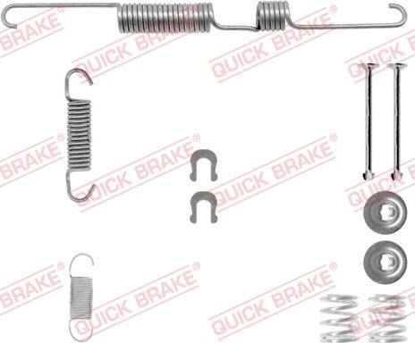 QUICK BRAKE 105-0738-1 - Комплектуючі, барабанний гальмівний механізм autozip.com.ua