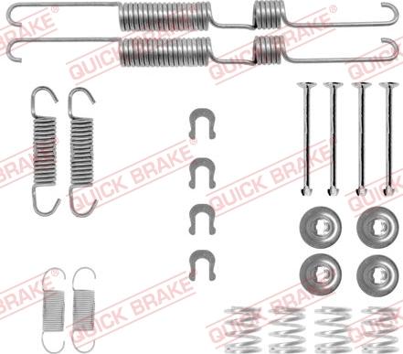 QUICK BRAKE 1050738 - Комплектуючі, барабанний гальмівний механізм autozip.com.ua