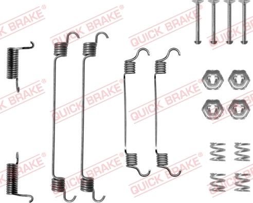 QUICK BRAKE 105-0737 - Комплектуючі, барабанний гальмівний механізм autozip.com.ua