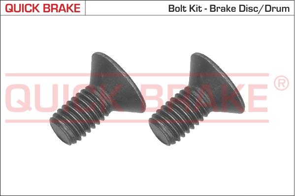 QUICK BRAKE 11665K - Комплект болтів, гальмівний диск autozip.com.ua