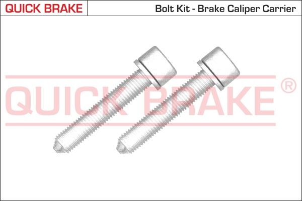 QUICK BRAKE 11612K - Болт, корпус скоби гальма autozip.com.ua