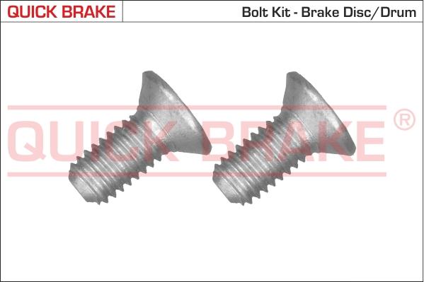 QUICK BRAKE 11671K - Болт, диск гальмівного механізму autozip.com.ua