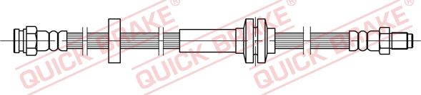 QUICK BRAKE 32.210 - Гальмівний шланг autozip.com.ua