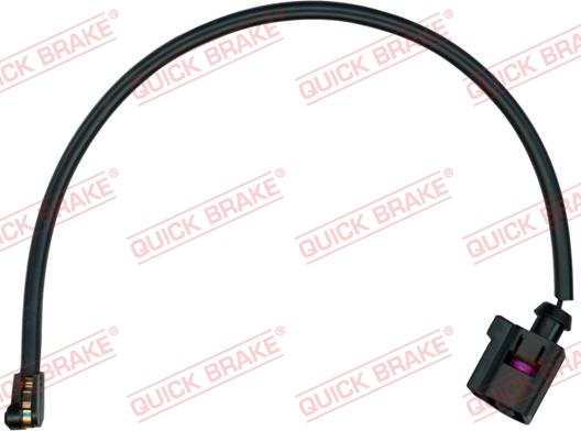 QUICK BRAKE WS 0492 A - Сигналізатор, знос гальмівних колодок autozip.com.ua