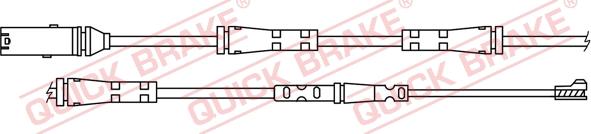 QUICK BRAKE WS 0421 B - Сигналізатор, знос гальмівних колодок autozip.com.ua