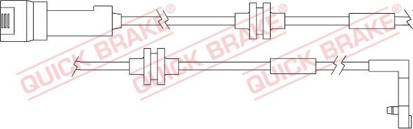 QUICK BRAKE WS 0157 B - Сигналізатор, знос гальмівних колодок autozip.com.ua