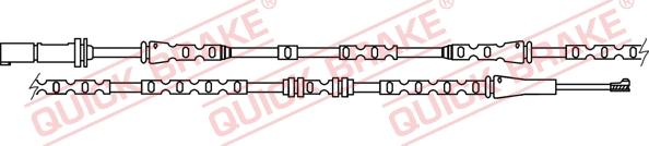 QUICK BRAKE WS 0304 A - Сигналізатор, знос гальмівних колодок autozip.com.ua