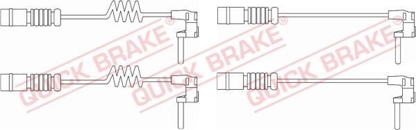 QUICK BRAKE WS 0301 A - Сигналізатор, знос гальмівних колодок autozip.com.ua