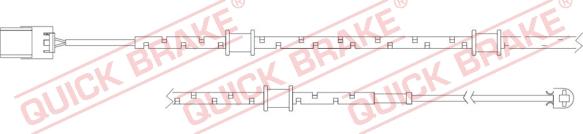 QUICK BRAKE WS 0314 B - Сигналізатор, знос гальмівних колодок autozip.com.ua