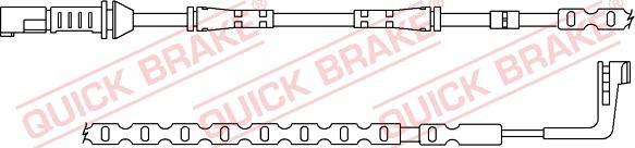 QUICK BRAKE WS 0382 A - Сигналізатор, знос гальмівних колодок autozip.com.ua