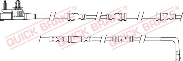 QUICK BRAKE WS 0325 A - Сигналізатор, знос гальмівних колодок autozip.com.ua