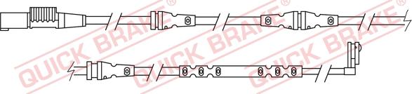 QUICK BRAKE WS 0327 A - Сигналізатор, знос гальмівних колодок autozip.com.ua