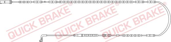 QUICK BRAKE WS 0292 A - Сигналізатор, знос гальмівних колодок autozip.com.ua