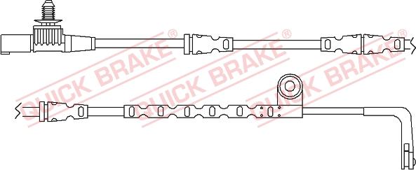 QUICK BRAKE WS0265A - Сигналізатор, знос гальмівних колодок autozip.com.ua