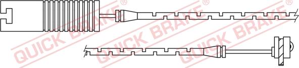 QUICK BRAKE WS 0205 A - Сигналізатор, знос гальмівних колодок autozip.com.ua