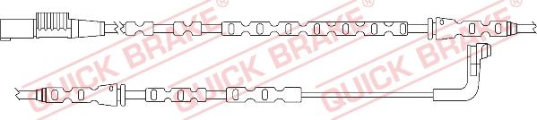 QUICK BRAKE WS 0286 A - Сигналізатор, знос гальмівних колодок autozip.com.ua