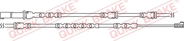 QUICK BRAKE WS 0283 A - Сигналізатор, знос гальмівних колодок autozip.com.ua