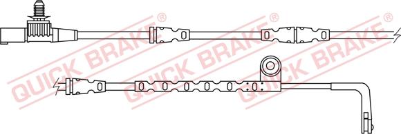 QUICK BRAKE WS 0278 A - Сигналізатор, знос гальмівних колодок autozip.com.ua