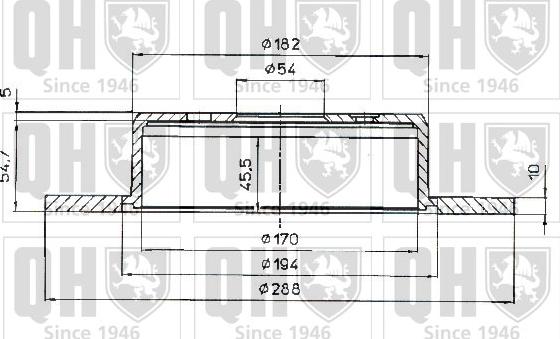 Quinton Hazell BDC4946 - Гальмівний диск autozip.com.ua