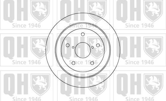 Quinton Hazell BDC4961 - Гальмівний диск autozip.com.ua