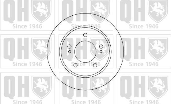 Quinton Hazell BDC4935 - Гальмівний диск autozip.com.ua