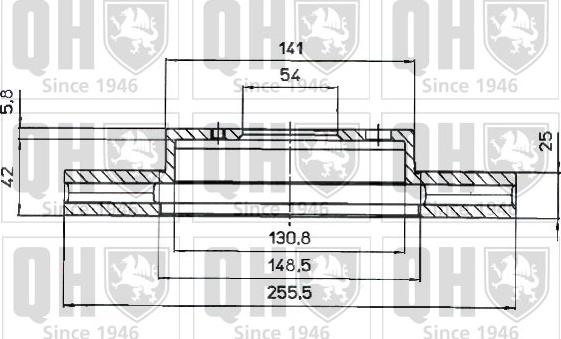 Quinton Hazell BDC4418 - Гальмівний диск autozip.com.ua