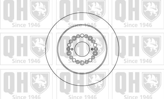 Quinton Hazell BDC4421 - Гальмівний диск autozip.com.ua