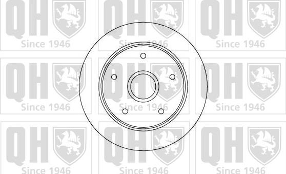 Quinton Hazell BDC4590 - Гальмівний диск autozip.com.ua
