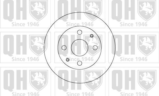 Quinton Hazell BDC4593 - Гальмівний диск autozip.com.ua