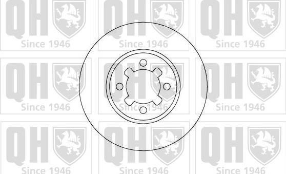 Quinton Hazell BDC4643 - Гальмівний диск autozip.com.ua
