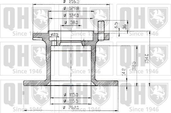 Quinton Hazell BDC4659 - Гальмівний диск autozip.com.ua