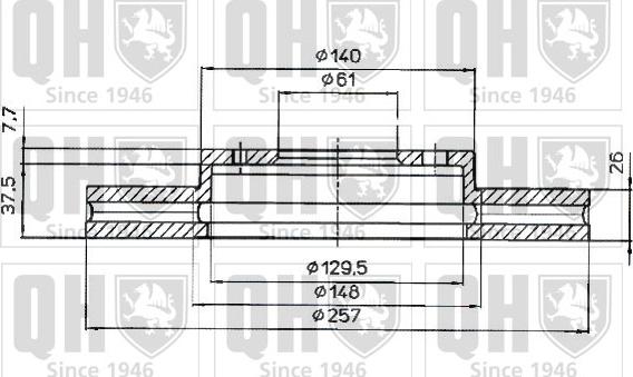 Quinton Hazell BDC4618 - Гальмівний диск autozip.com.ua