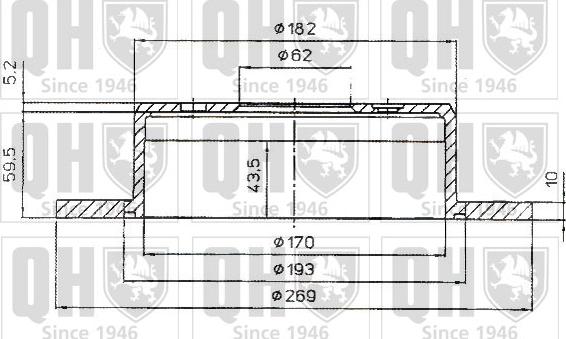 Quinton Hazell BDC4613 - Гальмівний диск autozip.com.ua