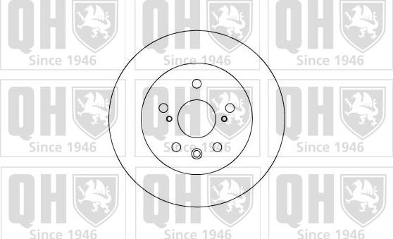 Quinton Hazell BDC4624 - Гальмівний диск autozip.com.ua