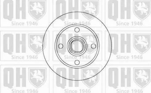 Quinton Hazell BDC4126 - Гальмівний диск autozip.com.ua