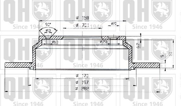 Quinton Hazell BDC4840 - Гальмівний диск autozip.com.ua