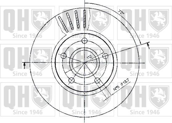 Quinton Hazell BDC4368 - Гальмівний диск autozip.com.ua