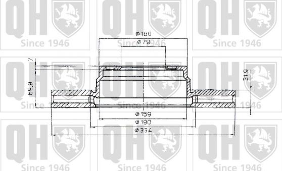 Quinton Hazell BDC4785 - Гальмівний диск autozip.com.ua