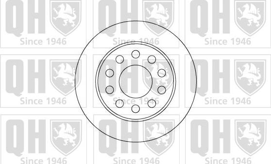 Quinton Hazell BDC5096 - Гальмівний диск autozip.com.ua