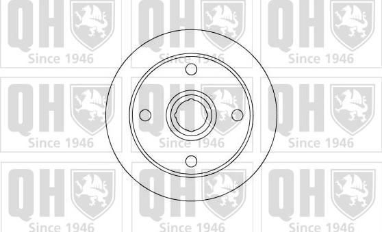 Quinton Hazell BDC5055 - Гальмівний диск autozip.com.ua